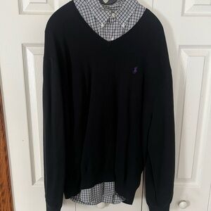 Ralph Lauren Black V-Neck Sweater